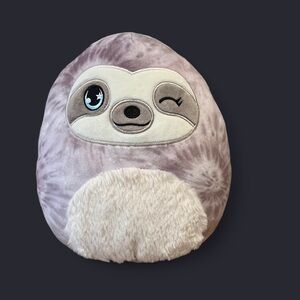 Squishmallows Sloth Plush - Purple and Cream